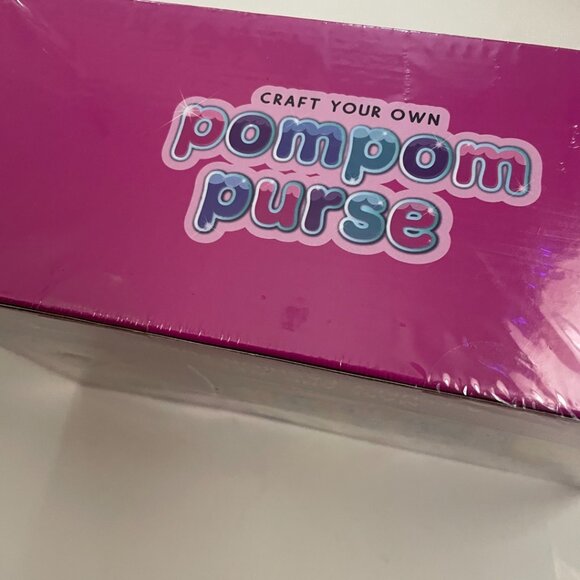 Purple Ladybug Craft Your Own Pompom Purse Kit - Picture 4 of 6